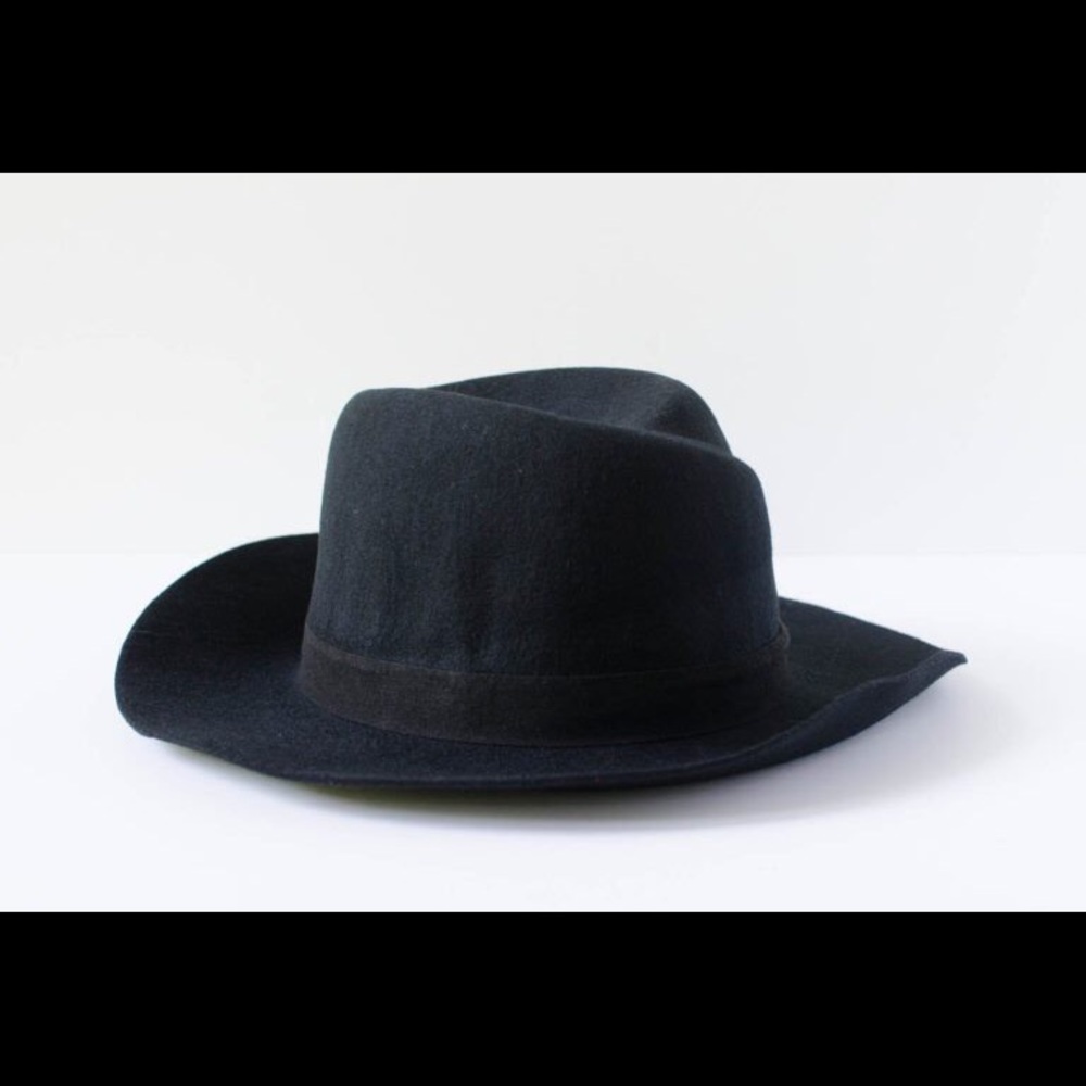 Ladies Jack + Lucy black wool hat OS adjustable